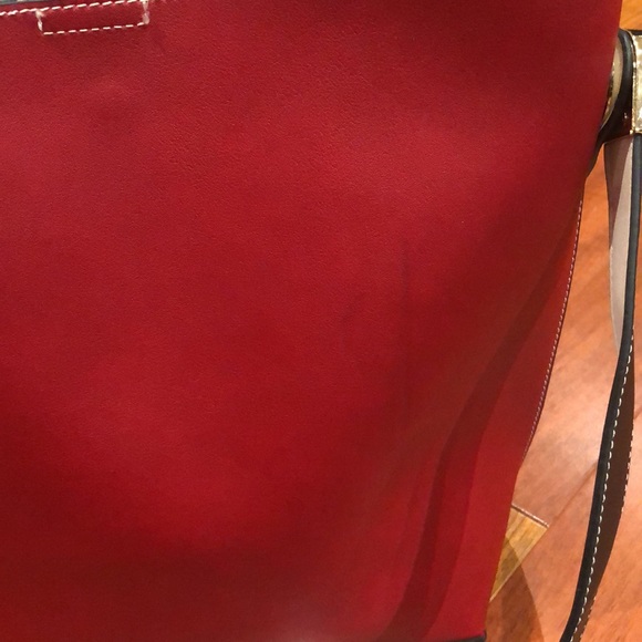 Leather crossbody purse pink/red - Picture 9 of 10
